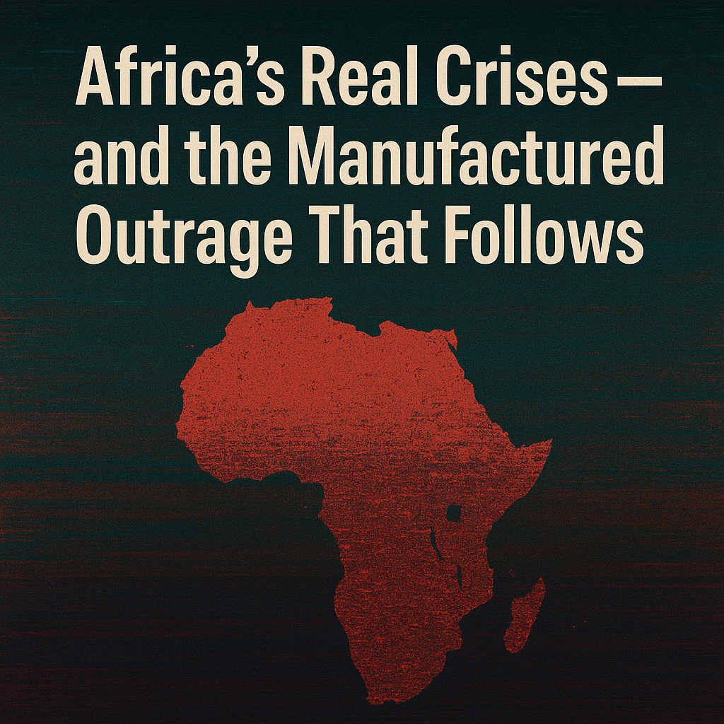 🌍 Africa’s Real Crises — and the Manufactured Outrage That Follows